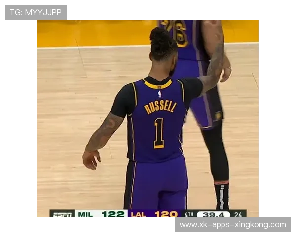 湖人拉塞尔节奏突破抛投命中